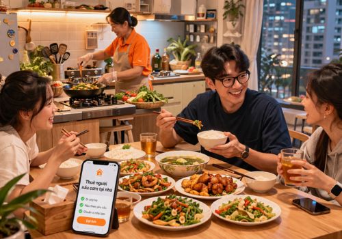 “Cơm nhà thời công nghệ”: Khi người trẻ chọn thuê người nấu cơm tại nhà